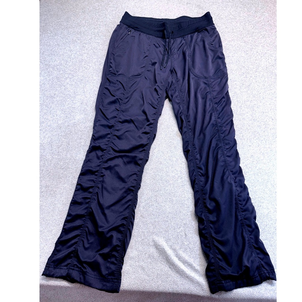 The North Face Women's L Short Navy Blue Ruched Drawstring Hiking Pants Travel